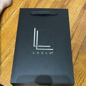 LOULU Black Gift/Storage Box with Handle